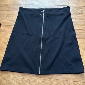 Pinc Premium Black Mini Skirt with Zipper